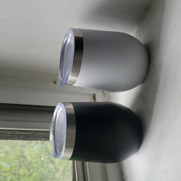 fiancé fiancée set 2 of travel wine stainless steel wine cups - Picture 2 of 13